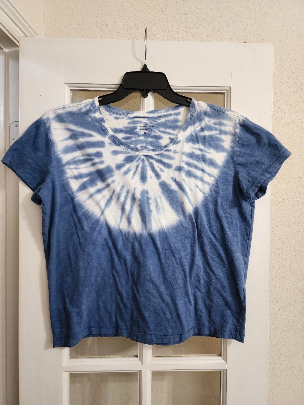 Vineyard Vines Surftee Blue Tie Dye Tee Shirt Medium Cotton